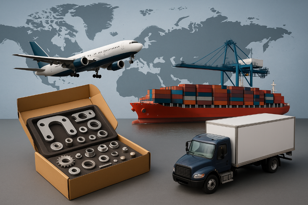 Global shipping and logistics for metal parts