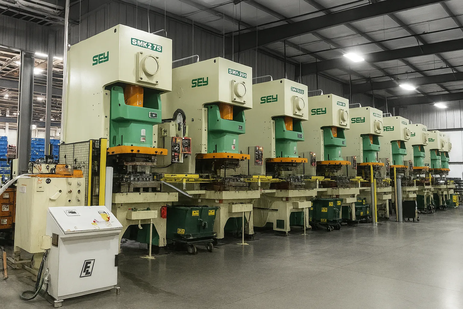 Stamping production line of metal