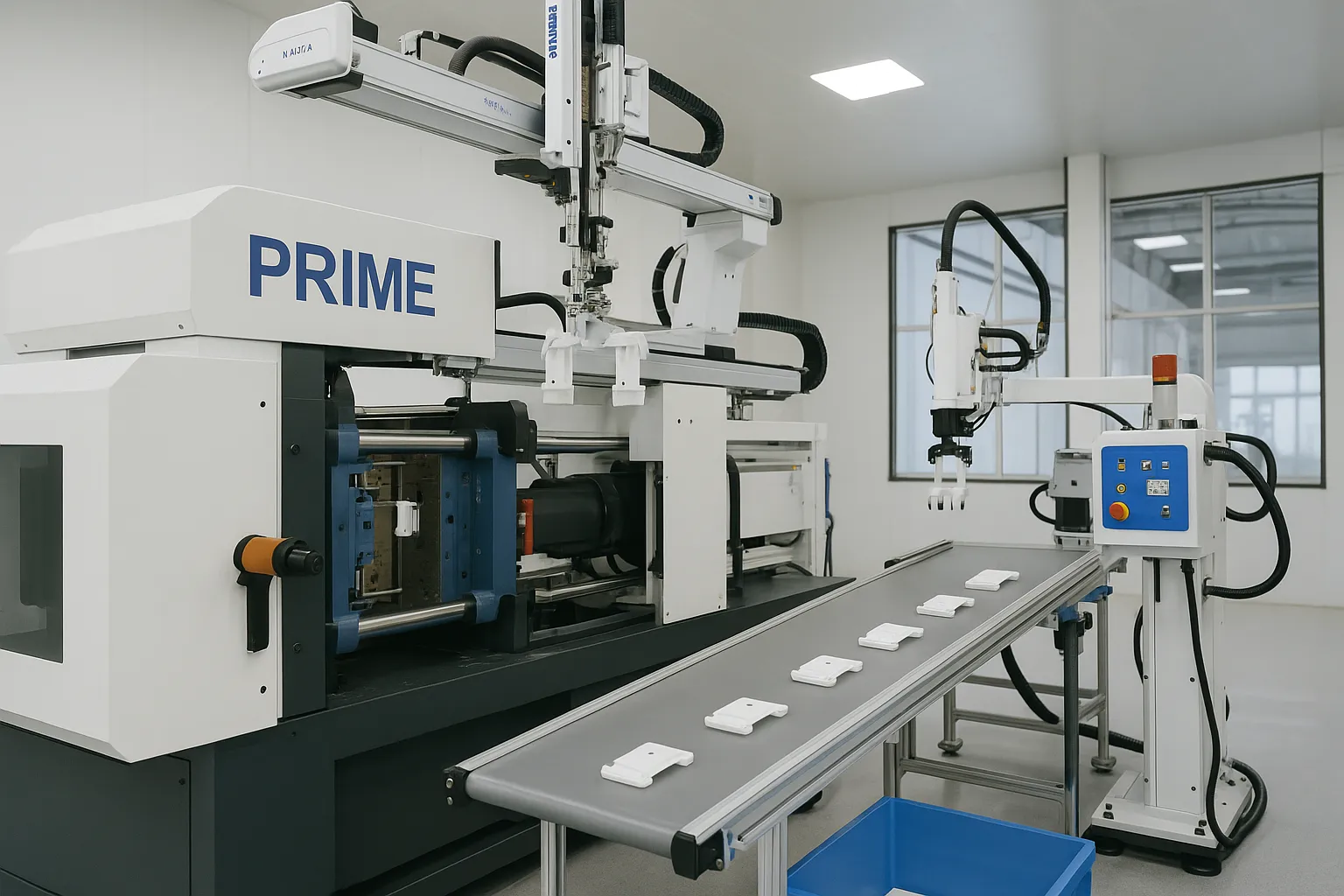 Automated plastic parts production and handling at PRIME