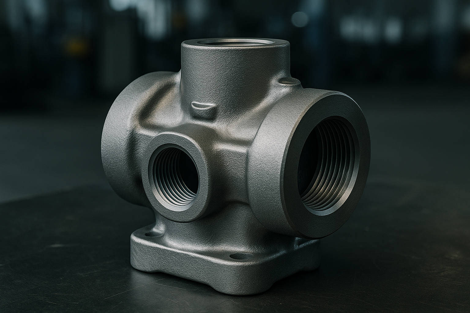 Forged high-pressure valve body for oil and gas