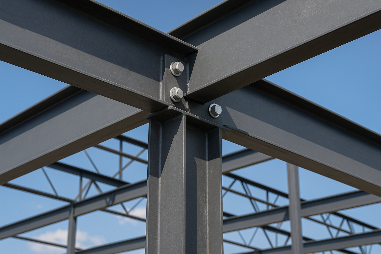 Structural fasteners used in steel frame construction