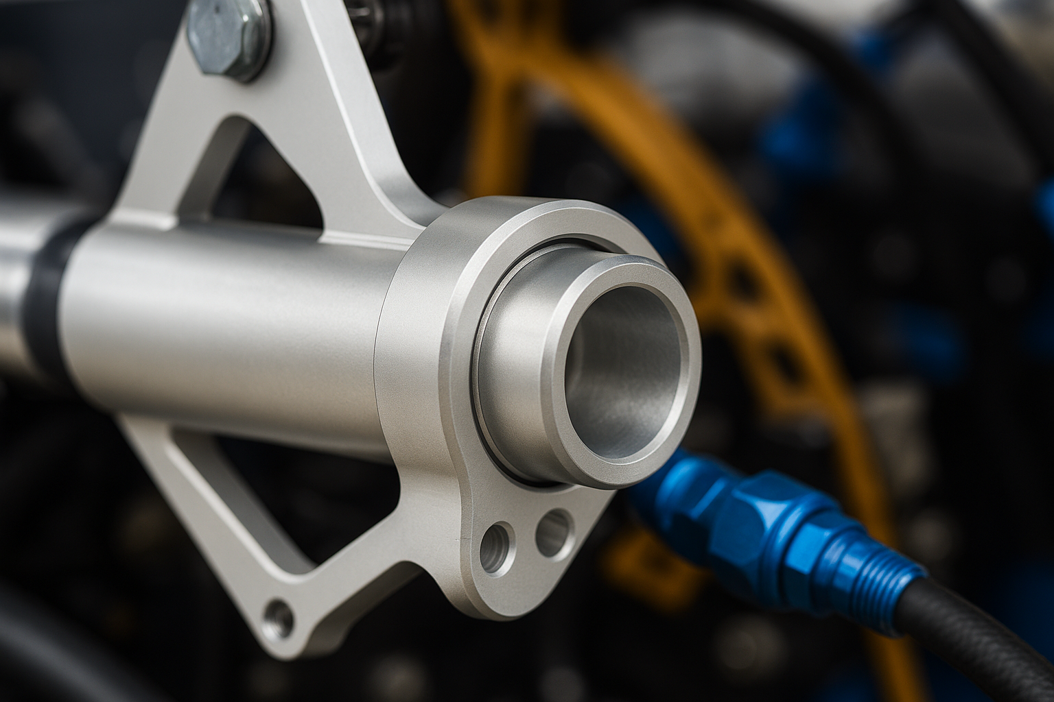 Lightweight aluminum cylinder ring in aerospace mechanism