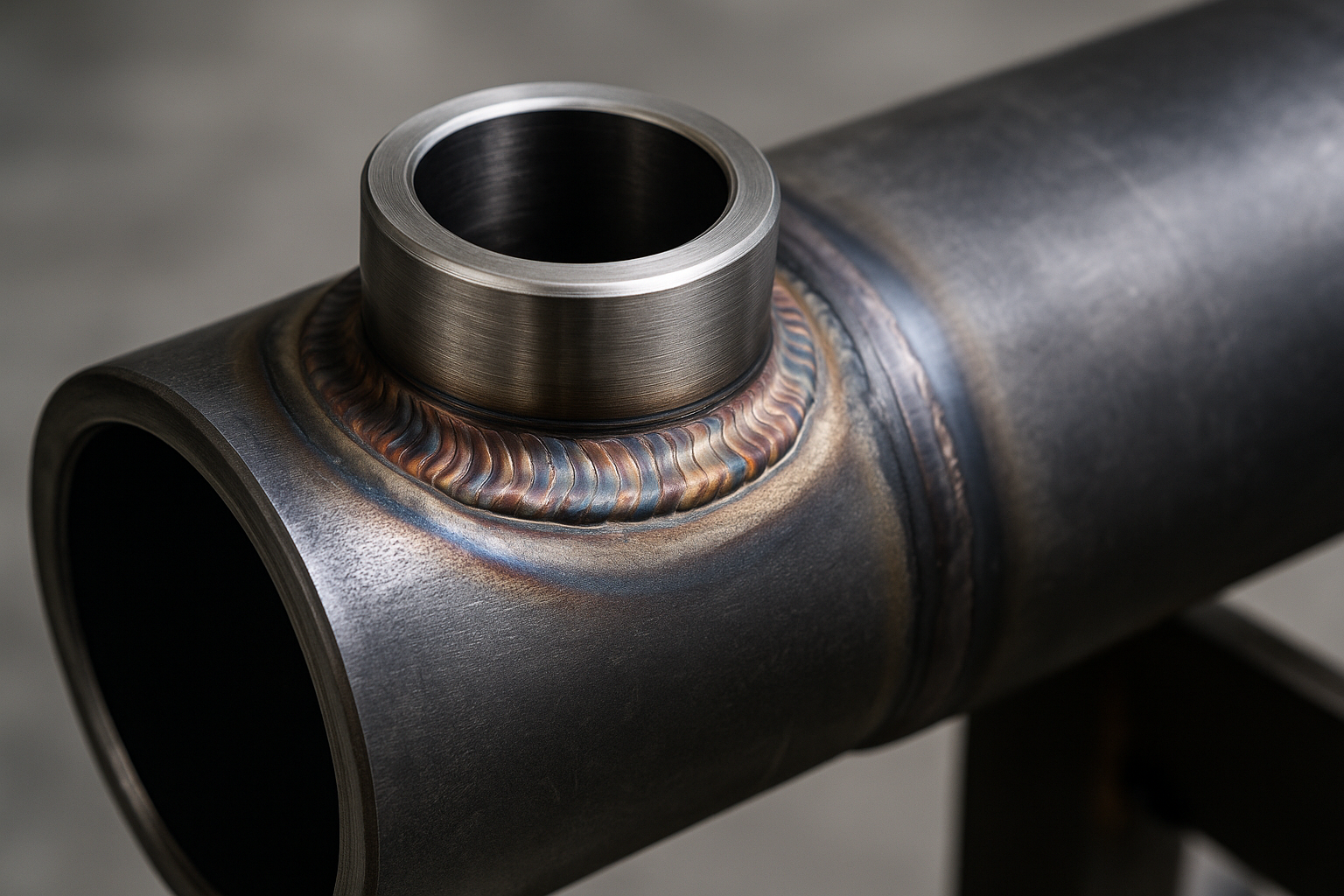 Welded cylinder neck ring