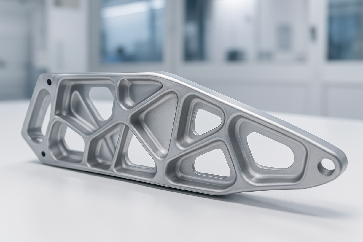 Lightweight aluminum stamping for aircraft structural components