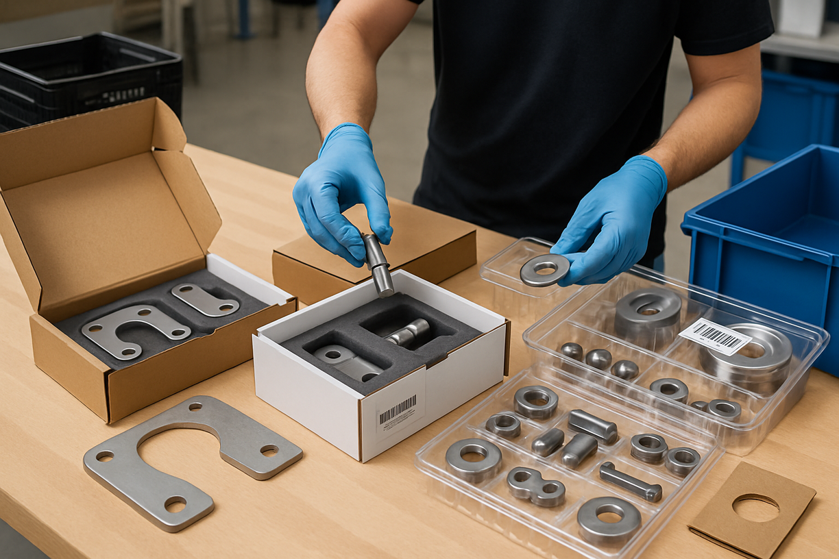 Custom packaging and kitting services for metal components