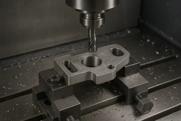 cnc milling machining metal bracket fixture clamp cutting tool