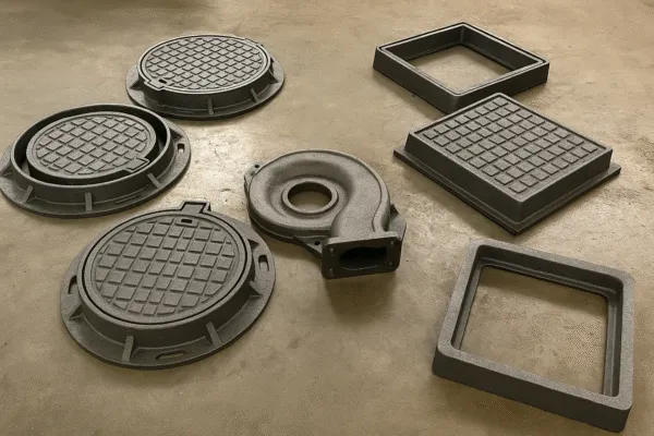 Municipal castings (covers/frames) with consistent seating geometry for installation reliability.