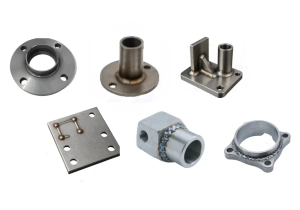 Custom welded metal parts and assemblies for industrial applications
