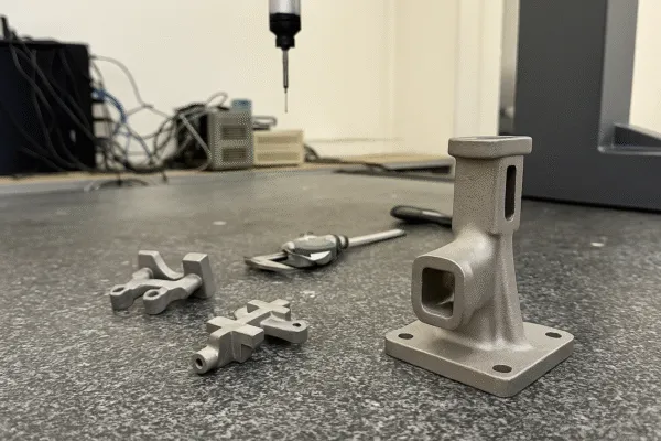 Investment casting part inspection using CMM