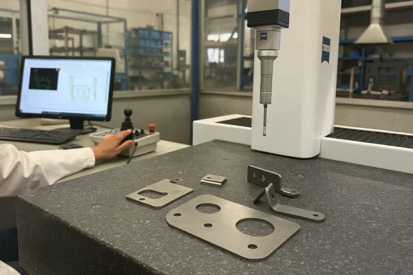 Quality inspection for custom parts with documented measurement