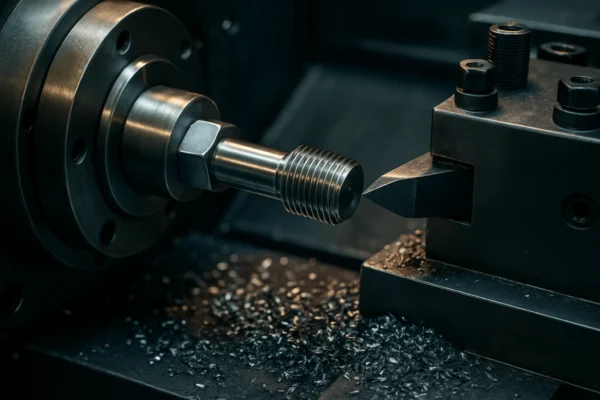 Precision CNC operations on metal fasteners