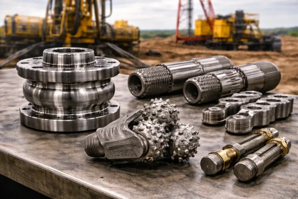 Forged high-pressure component for oil and gas service where documentation and material condition are critical