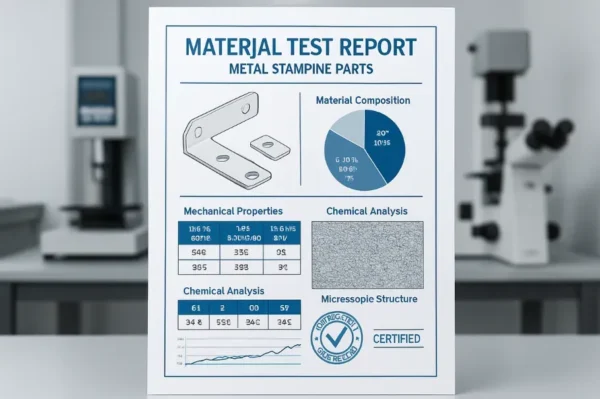 Masked example of material test report (MTR) for traceability