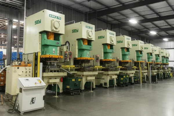 Stamping production line of metal