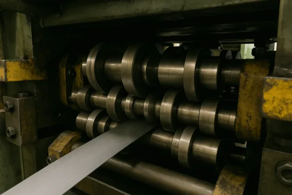 Coil preparation and material handling supporting transfer stamping programs