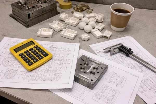 Engineering review of total cost drivers for a plastic part: tooling, resin grade, cycle time, and secondary operations.