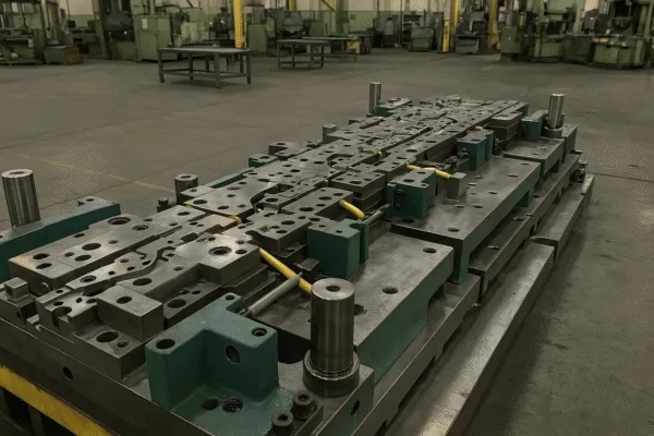 Stamping die tooling used for precision blanking and piercing operations