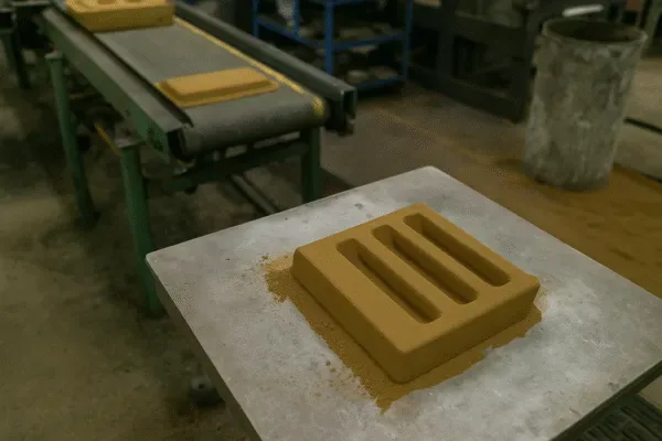 RCS molding line and tooling used for grate bar production